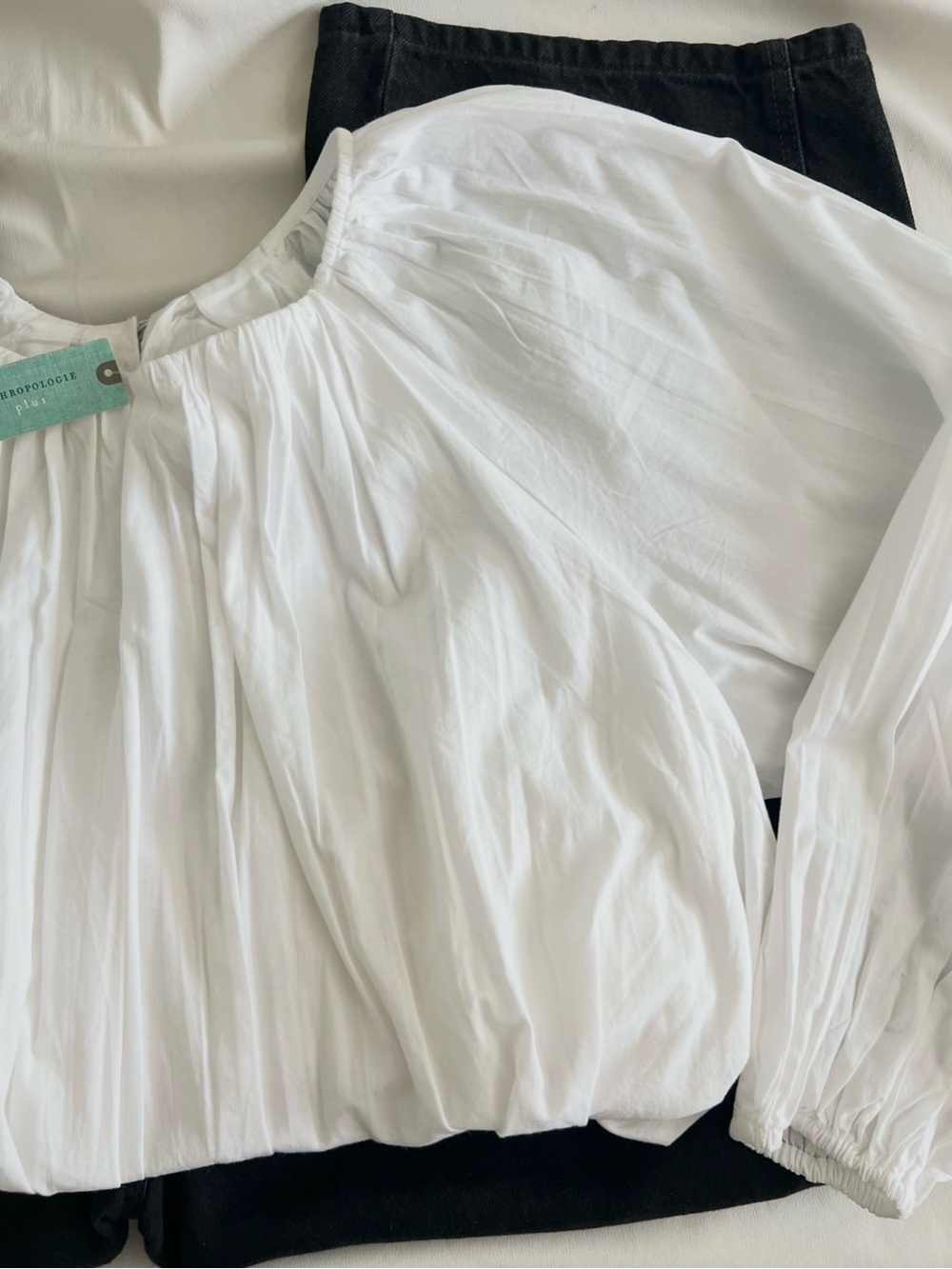 NWT Anthropology Mare Mare Long Sleeve Crew Neck Blouse - Picture 4 of 6